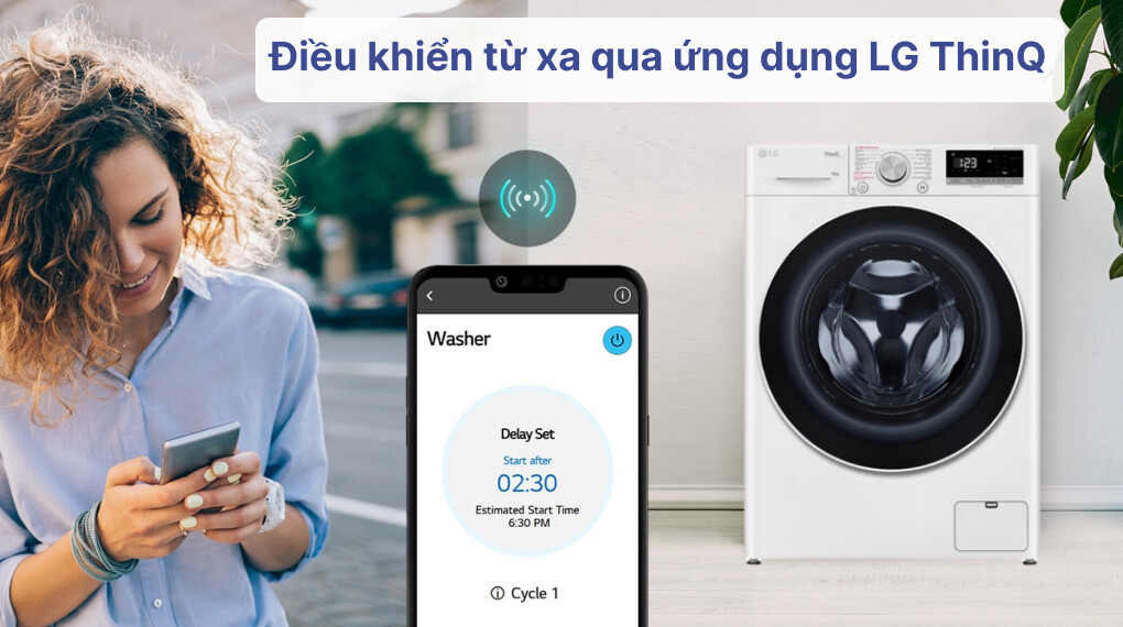 Máy giặt LG FV1410S4W1- Hoạt động êm với giá thành siêu rẻ