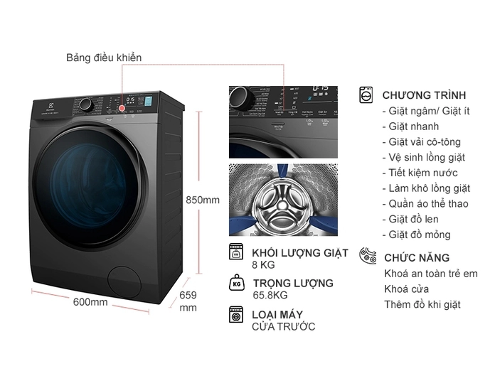 TOP 5 máy giặt Electrolux hiện đại và tiết kiệm điện năng không nên bỏ qua trong năm 2024