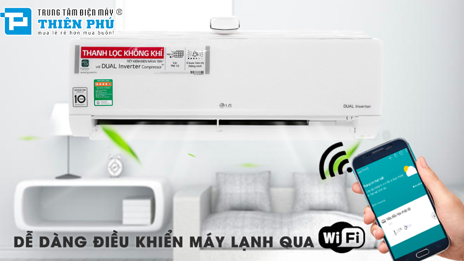 Điều hòa lg 2 chiều Wifi B13END1 mang lại lợi ích gì? giá bán bao nhiêu?