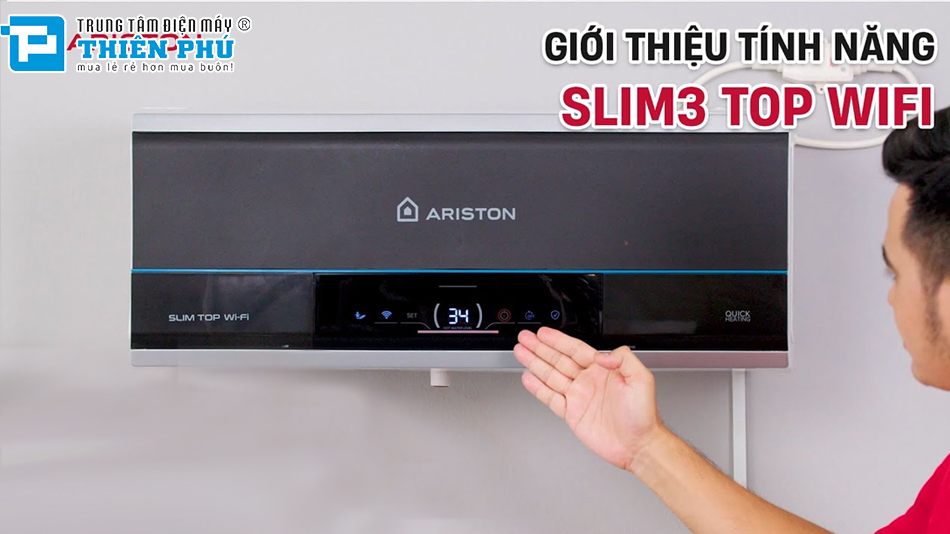 Review bình nóng lạnh Ariston Slim3 30 Top Wifi thông minh nhất hiện nay!