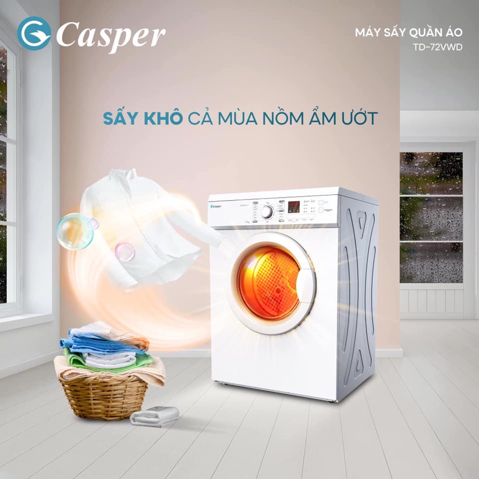 Những lý do máy sấy quần áo Casper TD-72VWD được ưa chuộng