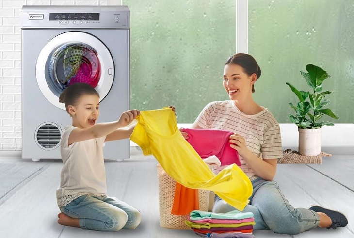 Những lợi ích bạn nhận được khi sử dụng máy sấy quần áo cho gia đình