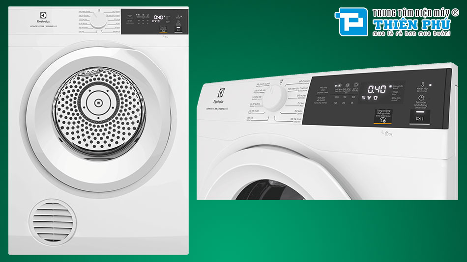 Đặc điểm nổi bật của máy sấy quần áo Electrolux 8kg EDV804H3WC bạn nên biết