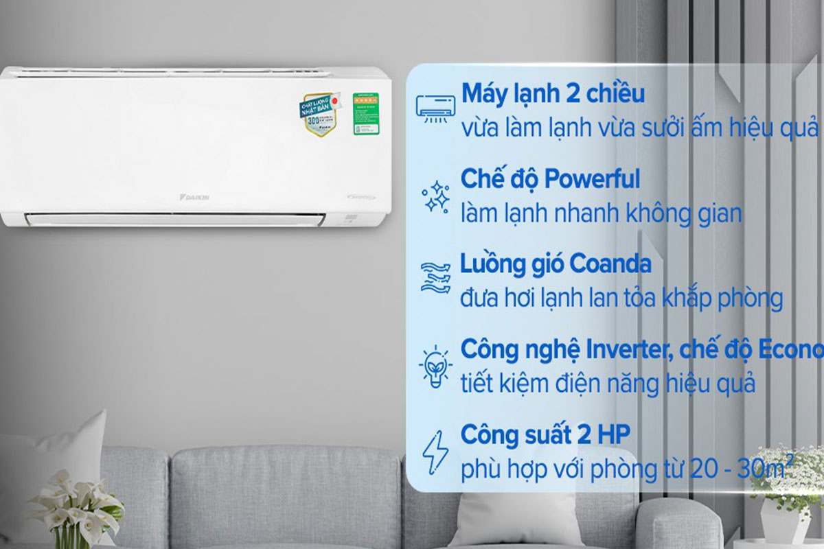 Top 3 điều hòa daikin 18000btu chính hãng bán chạy nhất?