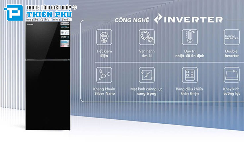 Tủ Lạnh Funiki Inverter HR T8286GB 2 Cánh 286 Lít