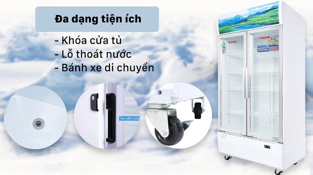 Những lý do không thể bỏ qua chiếc tủ mát Sanaky 2 cánh VH-1009HP