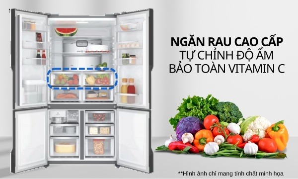 Ngăn rau TasteLockAuto giữ trọn hàm lượng Vitamin C