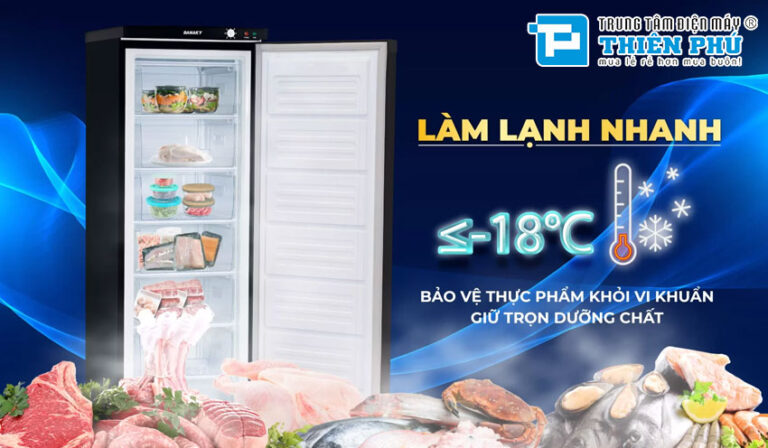 Tủ đông Sanaky VH-230VD3 mẫu tủ đông đứng lý tưởng cho gia đình nhỏ và cửa hàng tiện lợi