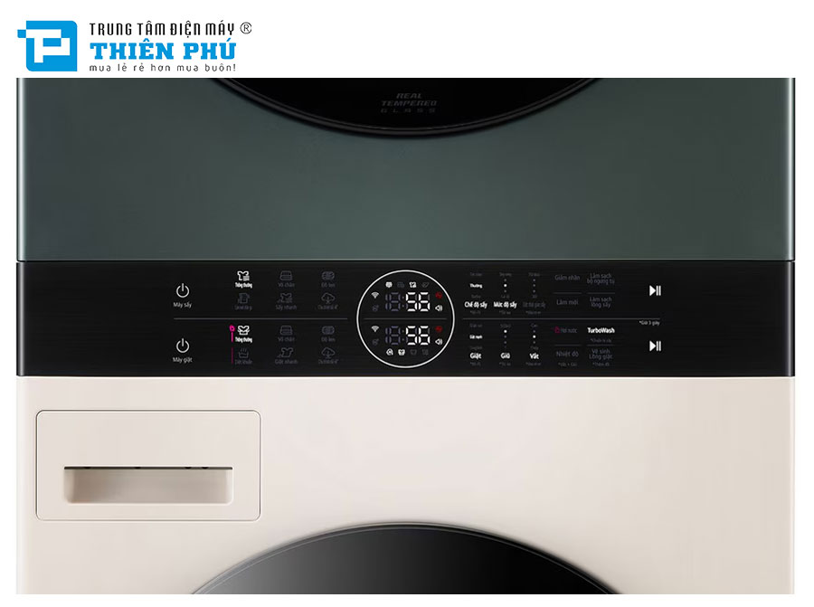 Trải nghiệm sự tiện ích dễ chịu trong tháp giặt sấy LG thông minh WT1410NHEG