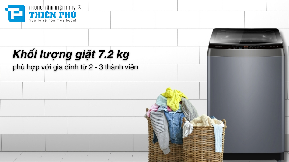 Máy Giặt Aqua 7 Kg AWM72-316K(S)