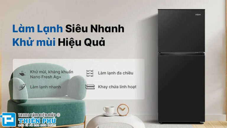 Tủ lạnh Aqua inverter AQR-T160FA(BS) lựa chọn hoàn hảo cho không gian sống hiện đại