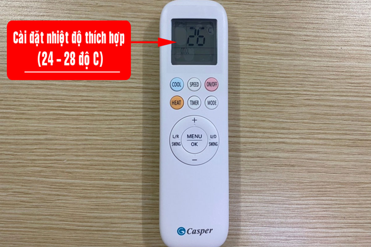 Giải mã các ký hiệu trên remote điều hòa Casper JC-12IU36 cho người mới sử dụng