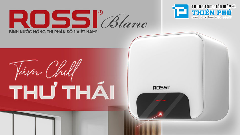 Bình Nóng Lạnh Rossi 15 Lít Blanc RBC-15SQ