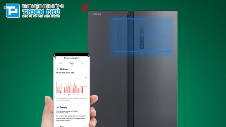 Tủ lạnh Toshiba inverter GR-RS696WI-PMV(60)-AG đỉnh cao tiện nghi cho gia đình hiện đại
