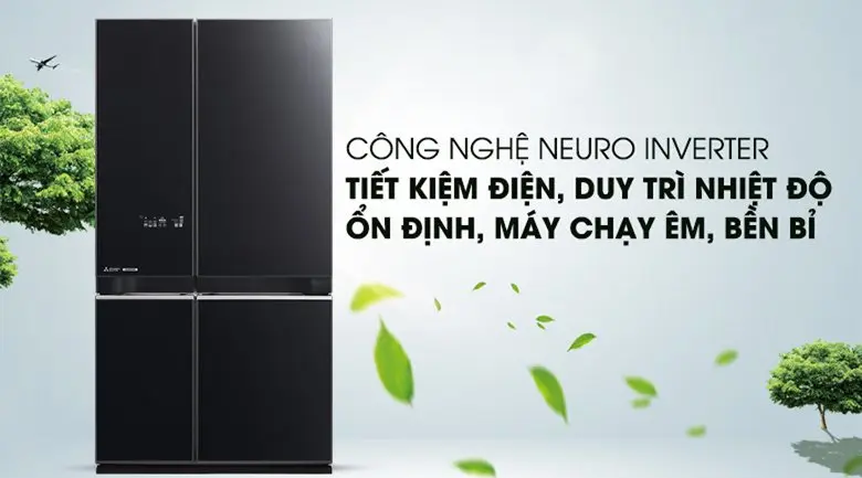 3 điểm nổi bật nhất được ứng dụng trong tủ lạnh Mitsubishi Electric 4 cánh 635 lít MR-LA78ER 