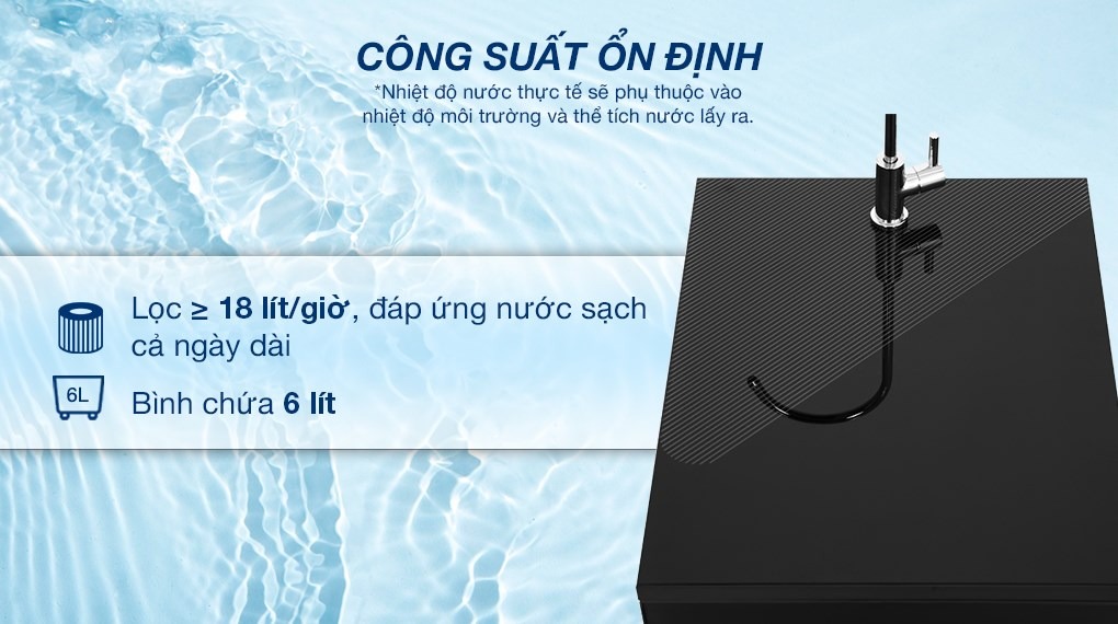 Công suất lọc mạnh mẽ, đáp ứng nhu cầu sử dụng gia đình