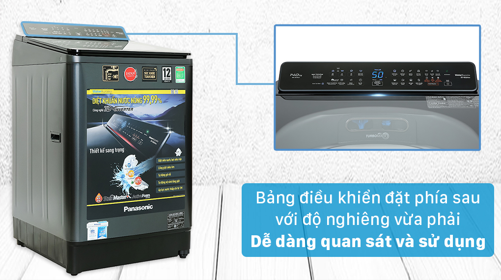 Máy giặt Panasonic inverter NA-FD14V1BRV lựa chọn cho người đam mê giặt giũ