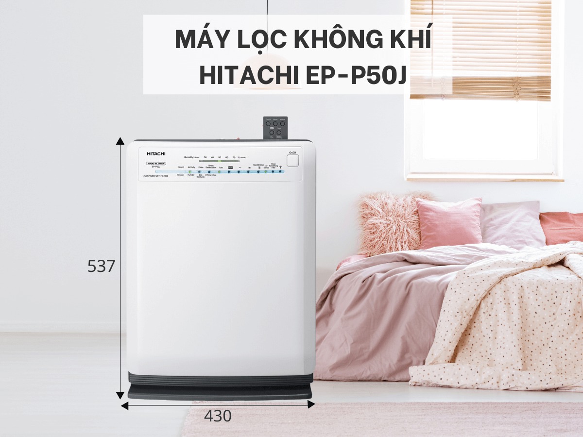 Khám phá về những điểm thú vị trên máy lọc không khí Hitachi EP-P50J(WH)