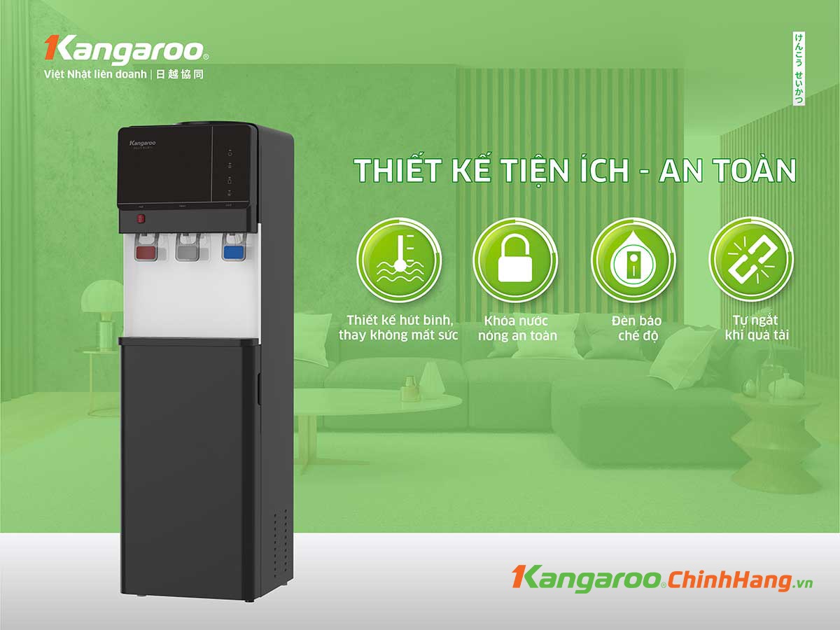 Tìm hiểu những tính năng nổi bật của cây nước nóng lạnh kangaroo giá rẻ KG64A3
