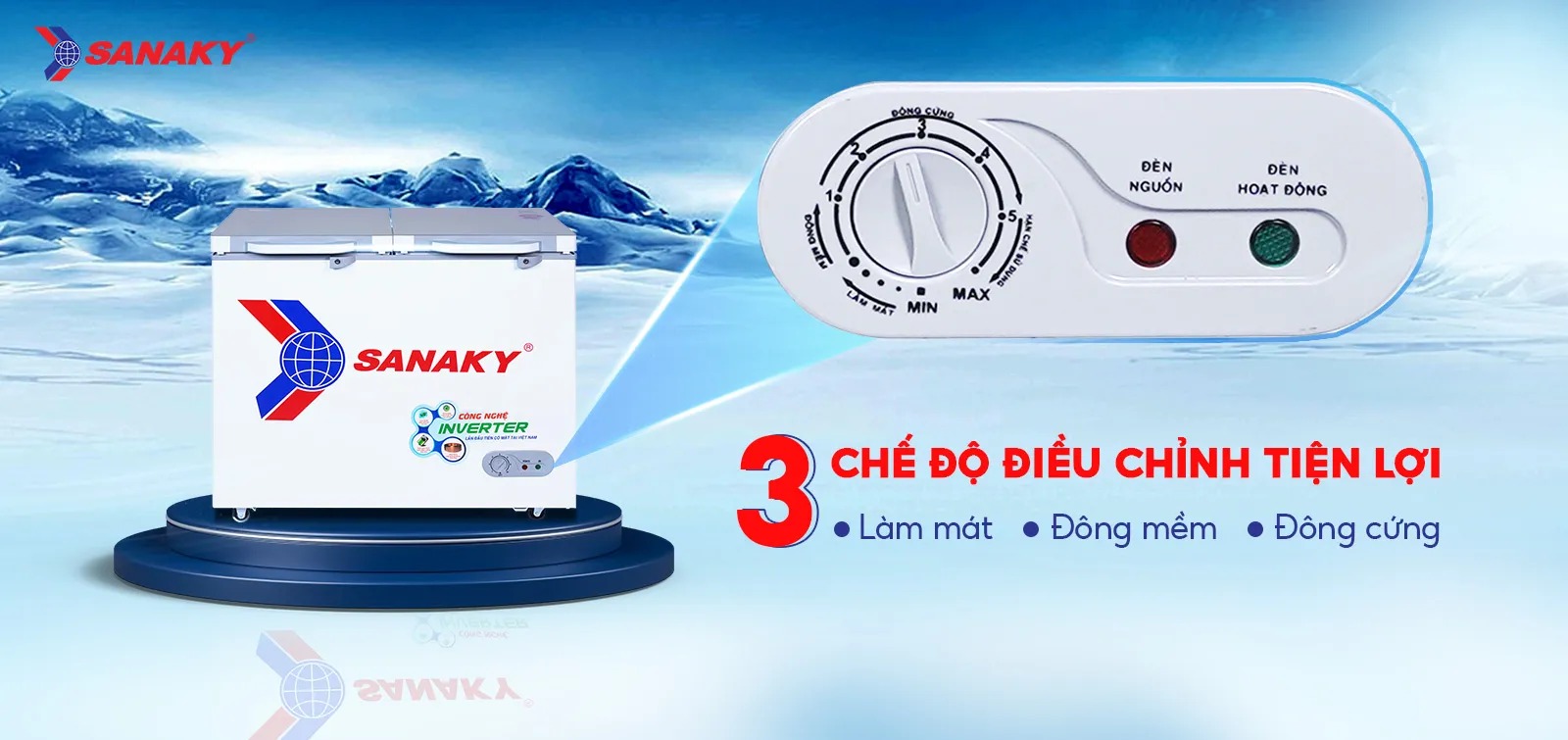 Tủ đông Sanaky Inverter VH-2899A4K - Lựa chọn tiết kiệm điện, giá phải chăng