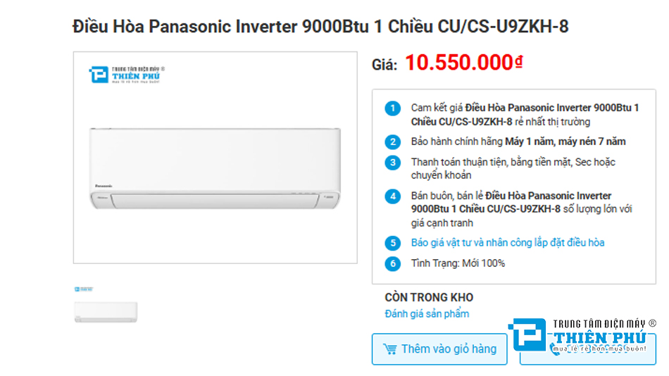 Có nên mua điều hòa Panasonic CU/CS-U9ZKH-8? Ưu nhược điểm chi tiết