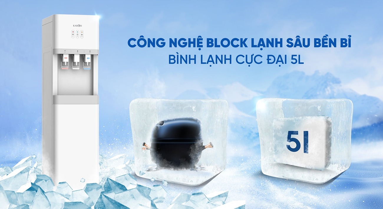 Đánh giá chi tiết cây nước nóng lạnh nguội Karofi giá rẻ HCV209