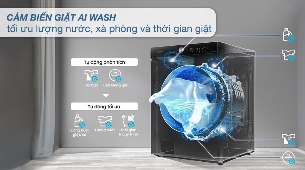 Đánh giá về máy giặt sấy samsung  WD95T754DBX/SV mới trình làng