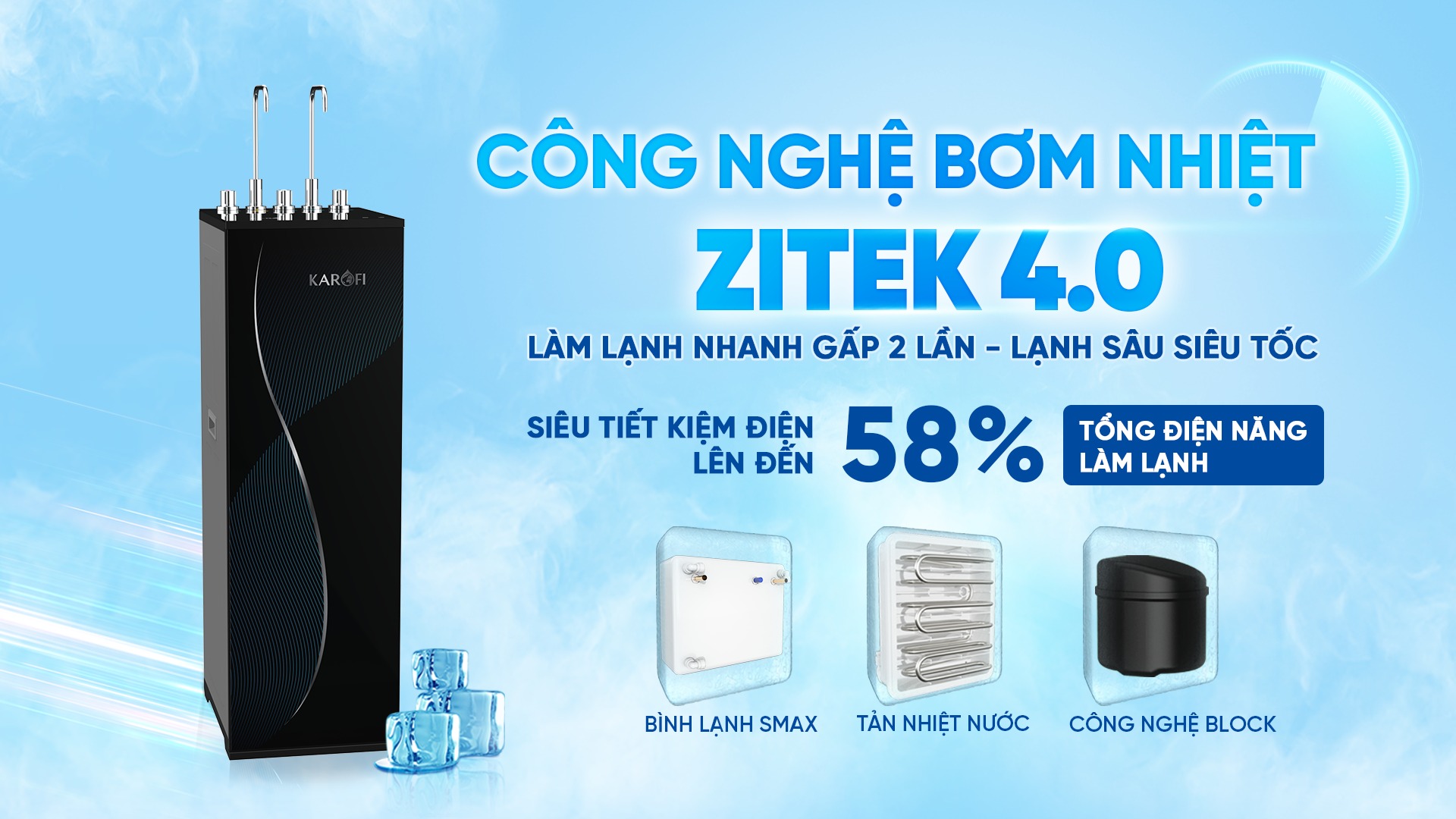 Áp dụng công nghệ làm lạnh Zitek 4.0