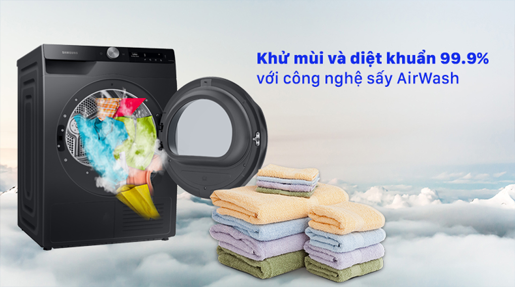 Đánh giá chi tiết về máy sấy quần áo Samsung 9kg DV90T7240BB/SV