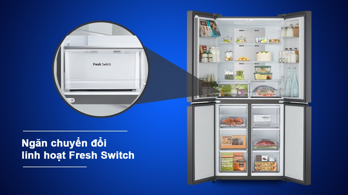 Ở tủ lạnh LG 4 cánh LFB47BLG giá 15.850.000₫ có gì đặc biệt?