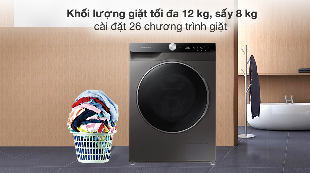 Đánh giá về máy giặt sấy samsung giá rẻ WD95T754DBX/SV mới trình làng