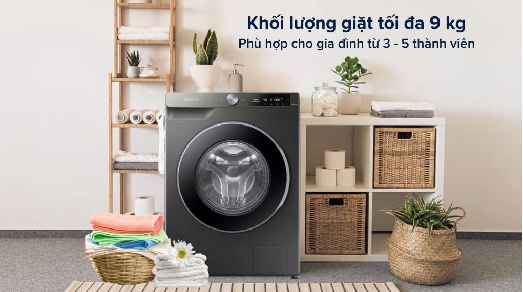 Máy giặt Samsung 9kg WW90T634DLN/SV 