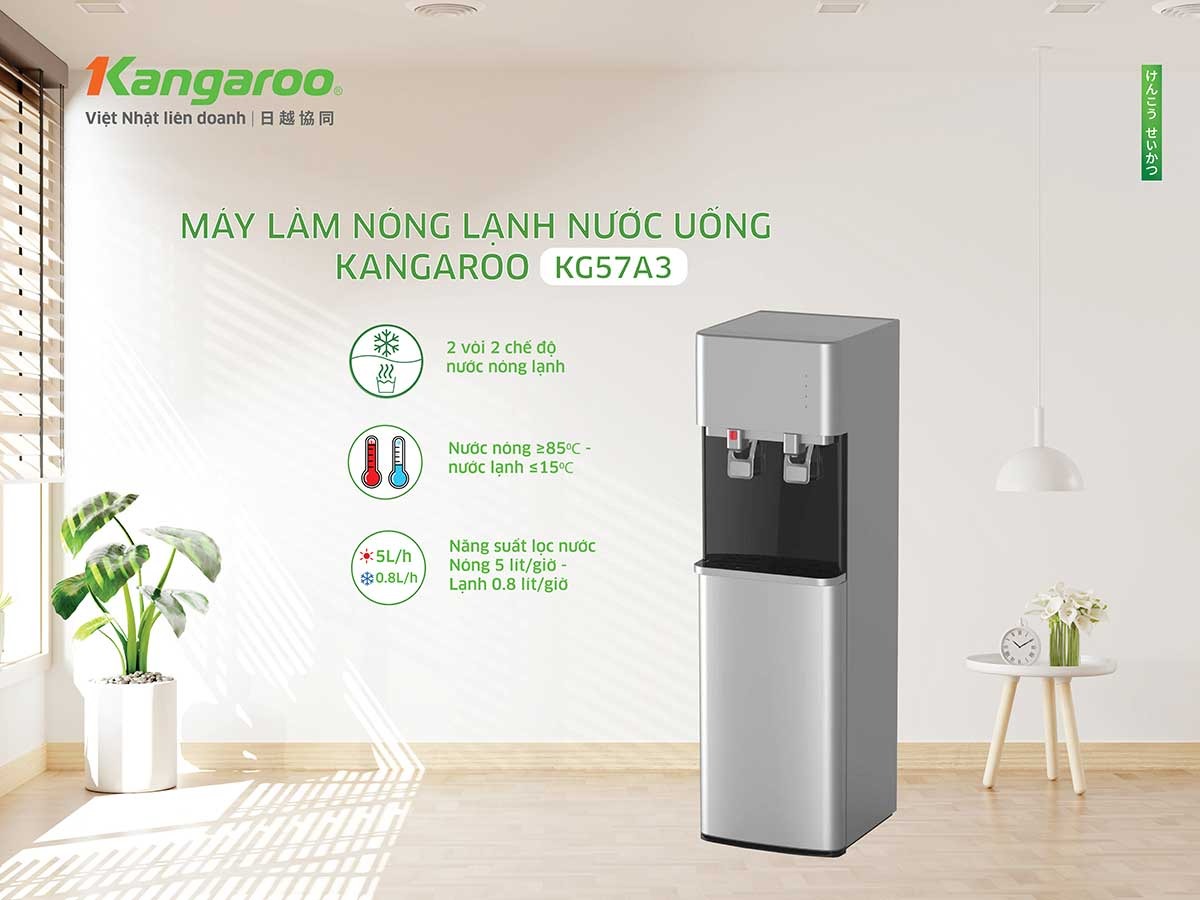 Cây nước nóng lạnh Kangaroo giá rẻ KG57A3 có phải là sản phẩm phù hợp cho lối sống hiện đại?