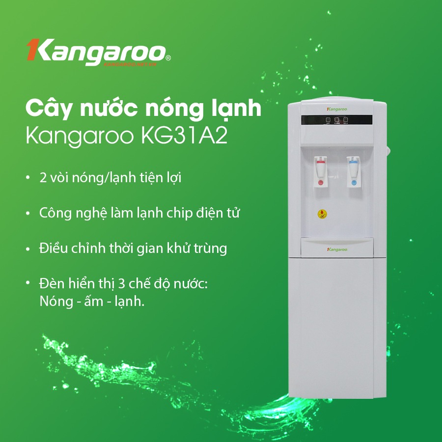 Cây nước nóng lạnh Kangaroo giá rẻ KG31A2 có phải là sản phẩm phù hợp cho gia đình bạn?