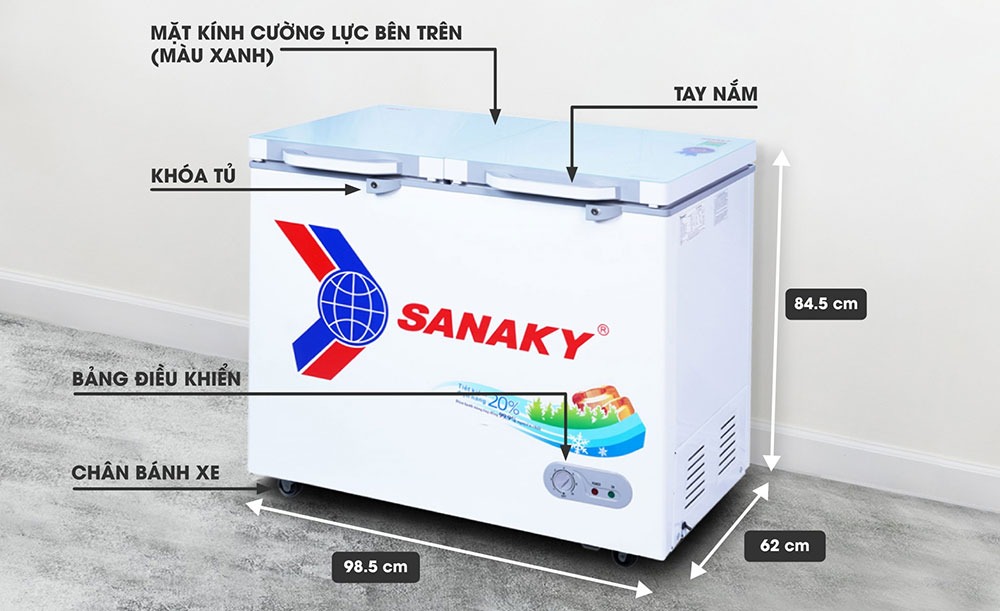 Chia sẻ 5 điểm được người dùng yêu thích nhất khi dùng tủ đông Sanaky VH-2599A2KD