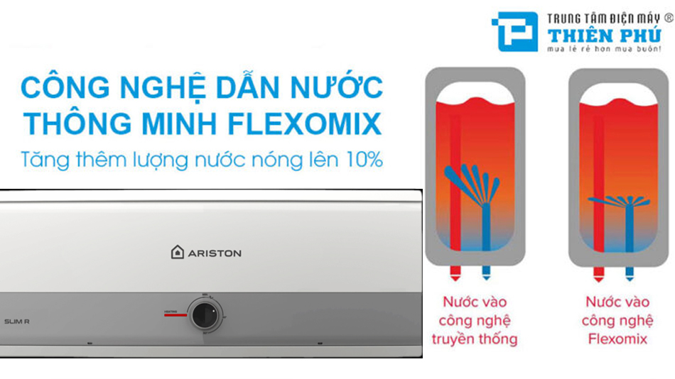 5 Ưu điểm khiến bình nóng lạnh Ariston Slim3 20 R luôn được ưa chuộng