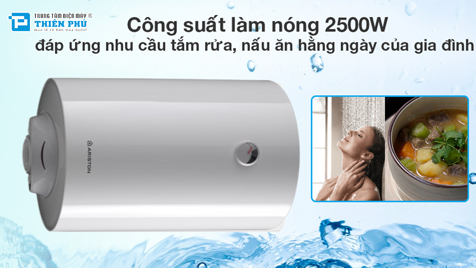 Đánh giá chi tiết bình nóng lạnh Ariston 100 Lít Pro R100V 2.5 FE