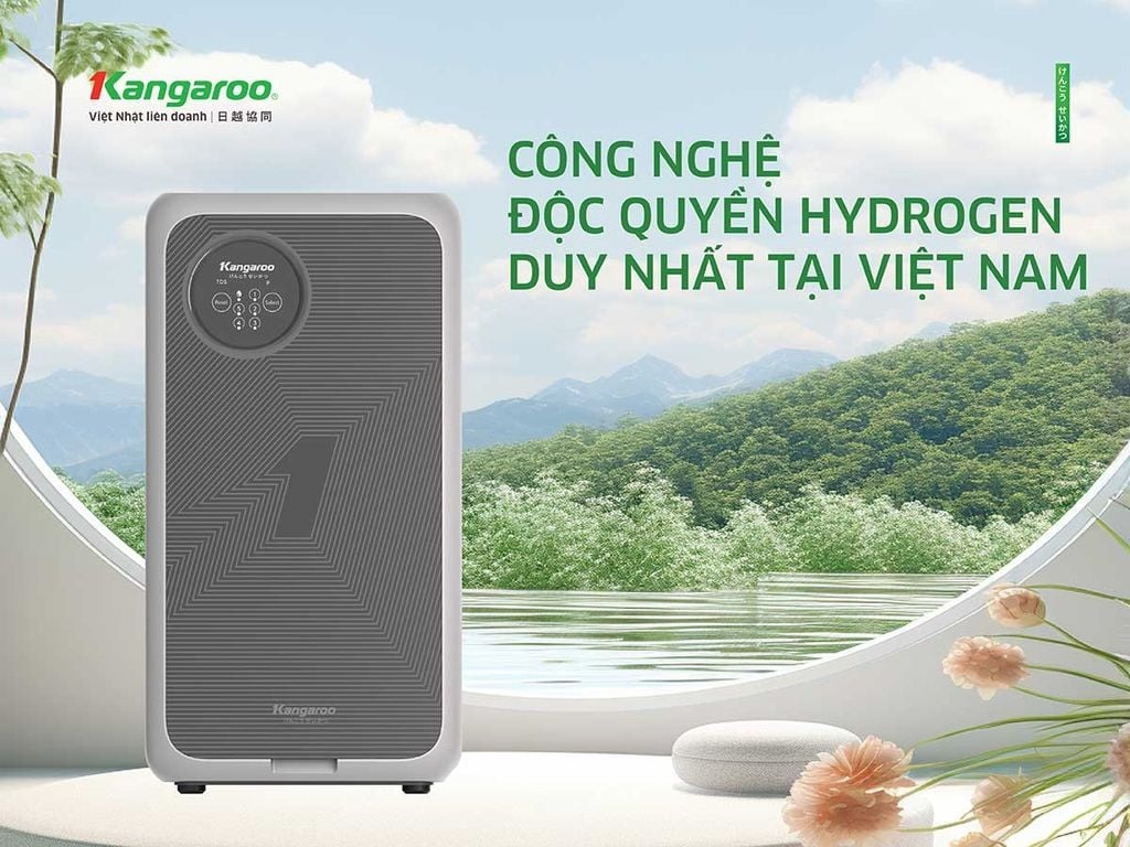 Máy lọc nước Kangaroo KG100US sở hữu công nghệ độc quyền tạo nước Hydrogen