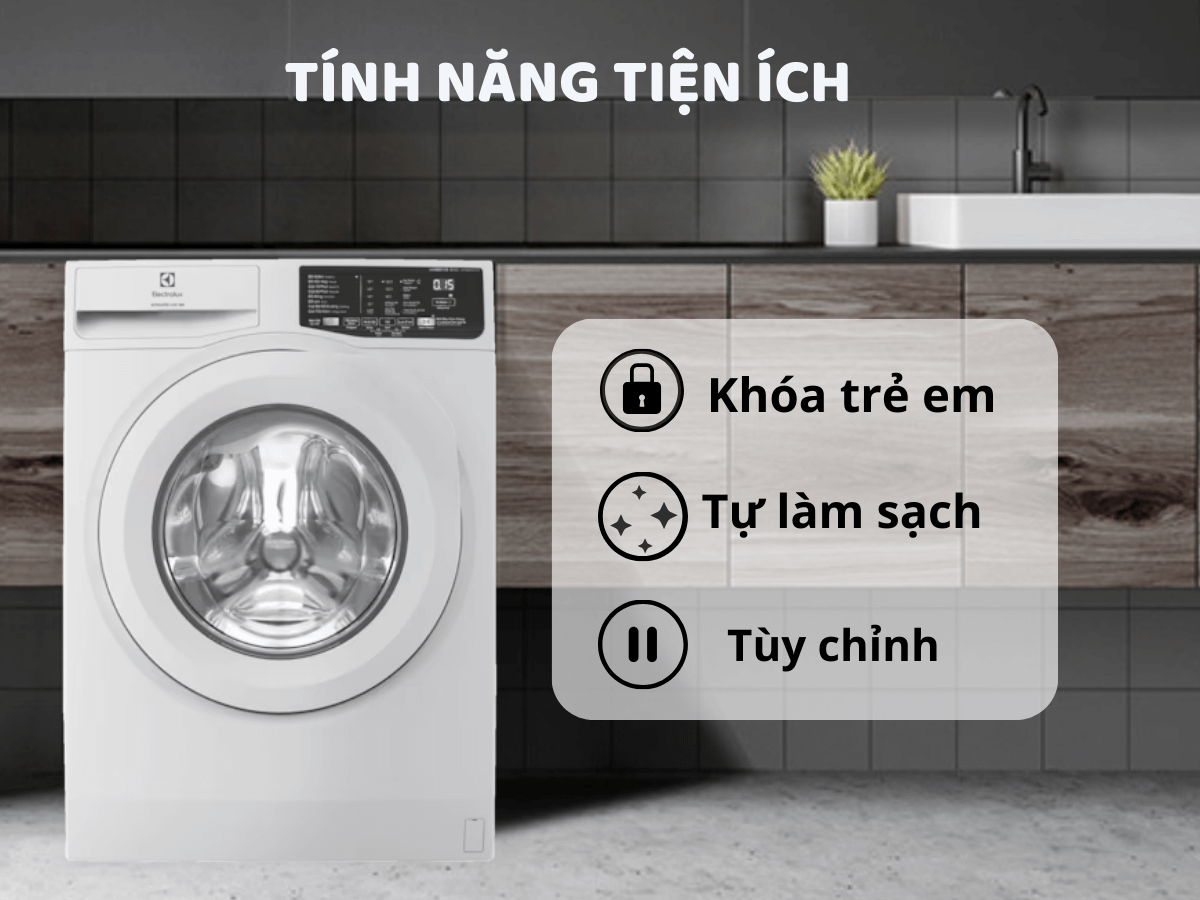 Máy giặt Electrolux EWF1025DQWB- Lý tưởng cho gia đình hiện đại