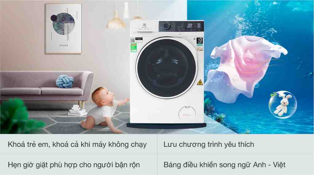 Đánh giá về chất lượng của máy giặt sấy Electrolux EWW1024P5WB