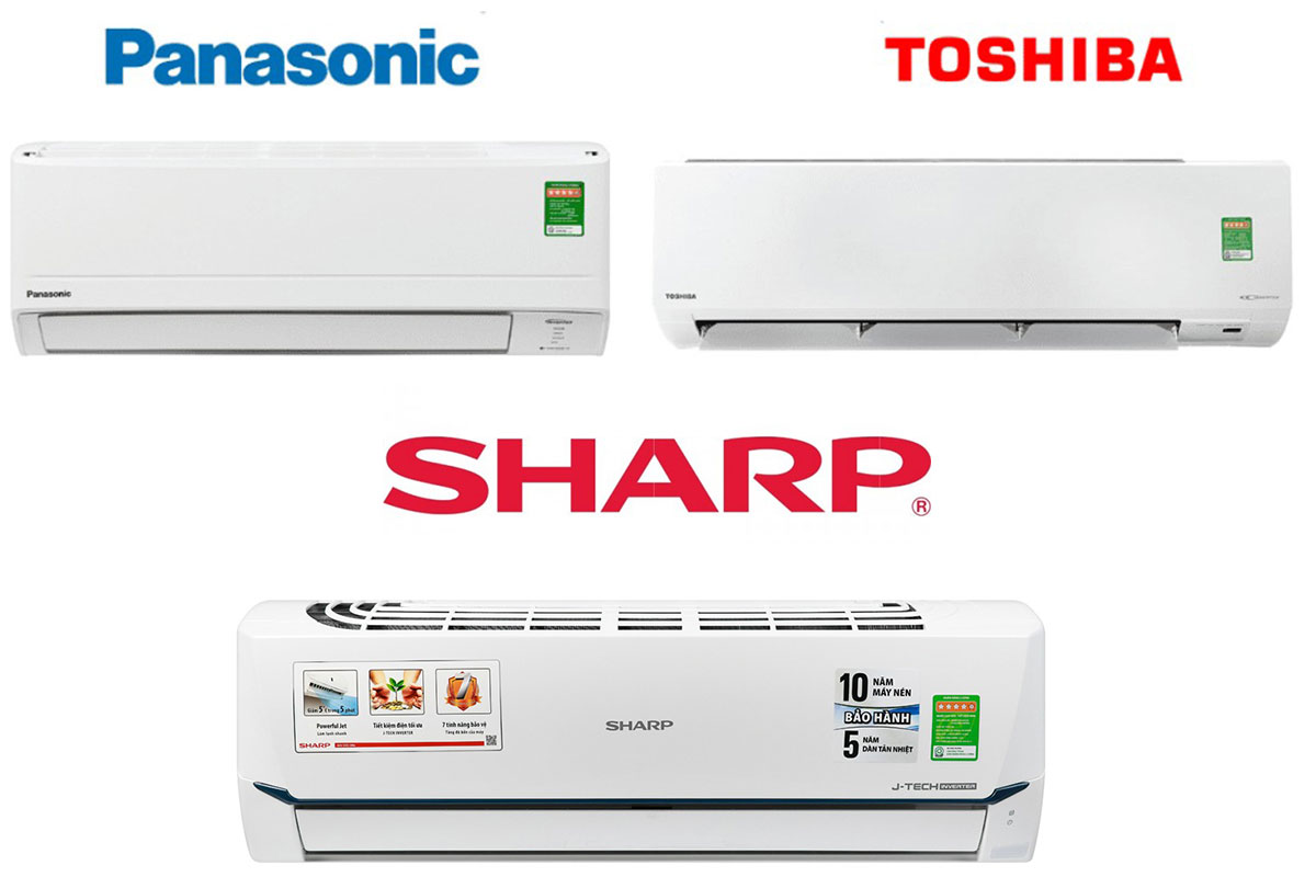 So sánh 3 thương hiệu điều hòa Panasonic, Sharp và Toshiba: Ưu nhược điểm từng loại