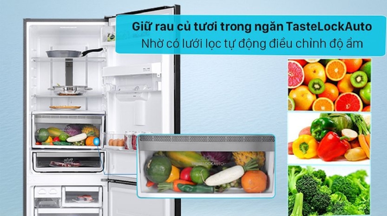 Hệ thống làm lạnh NutriFresh giữ thực phẩm tươi ngon lâu hơn