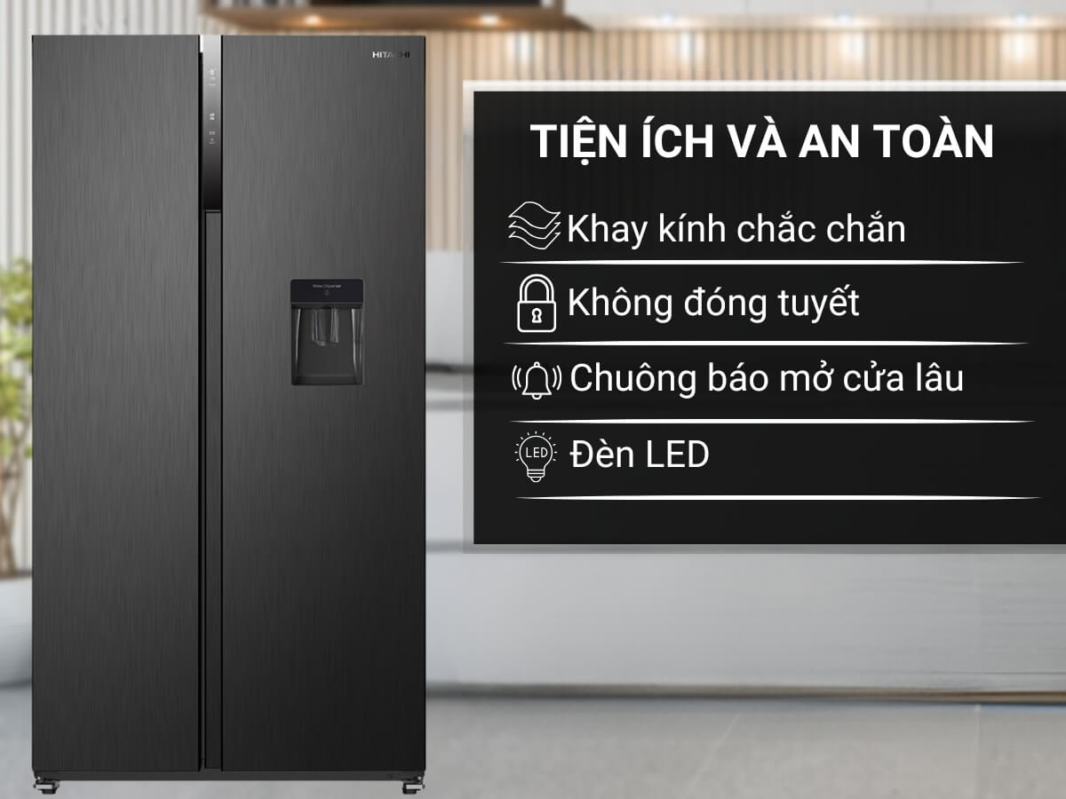 Điểm đáng chú ý ở tủ lạnh Hitachi 2 cánh HRSN9552DWDXVN