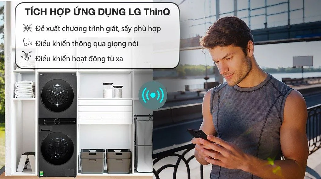 4 đặc điểm nổi bật của tháp giặt sấy LG WT1410NHB chinh phục người tiêu dùng