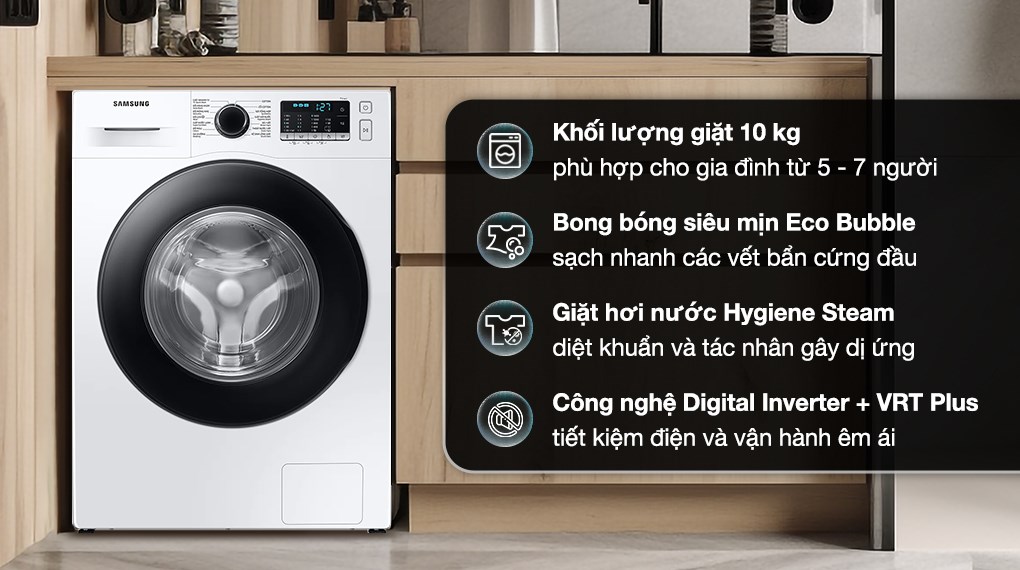 Khám phá TOP 4 máy giặt samsung 10kg phổ biến trên thị trường