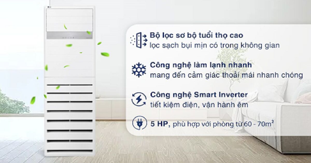 3 chiếc điều hòa cây 1 chiều cao cấp được bán chạy hiện nay 