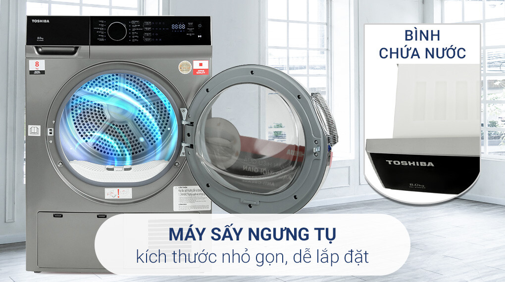 Những tính năng nổi bật của máy sấy quần áo Toshiba 8kg TD-K90MEV(SK)