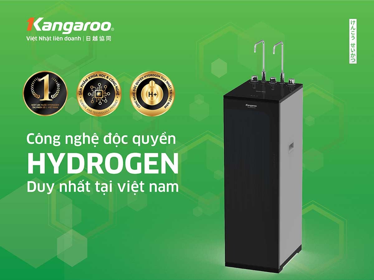 Máy lọc nước Kangaroo KG10A16 sử dụng công nghệ tạo Hydogen trong nước