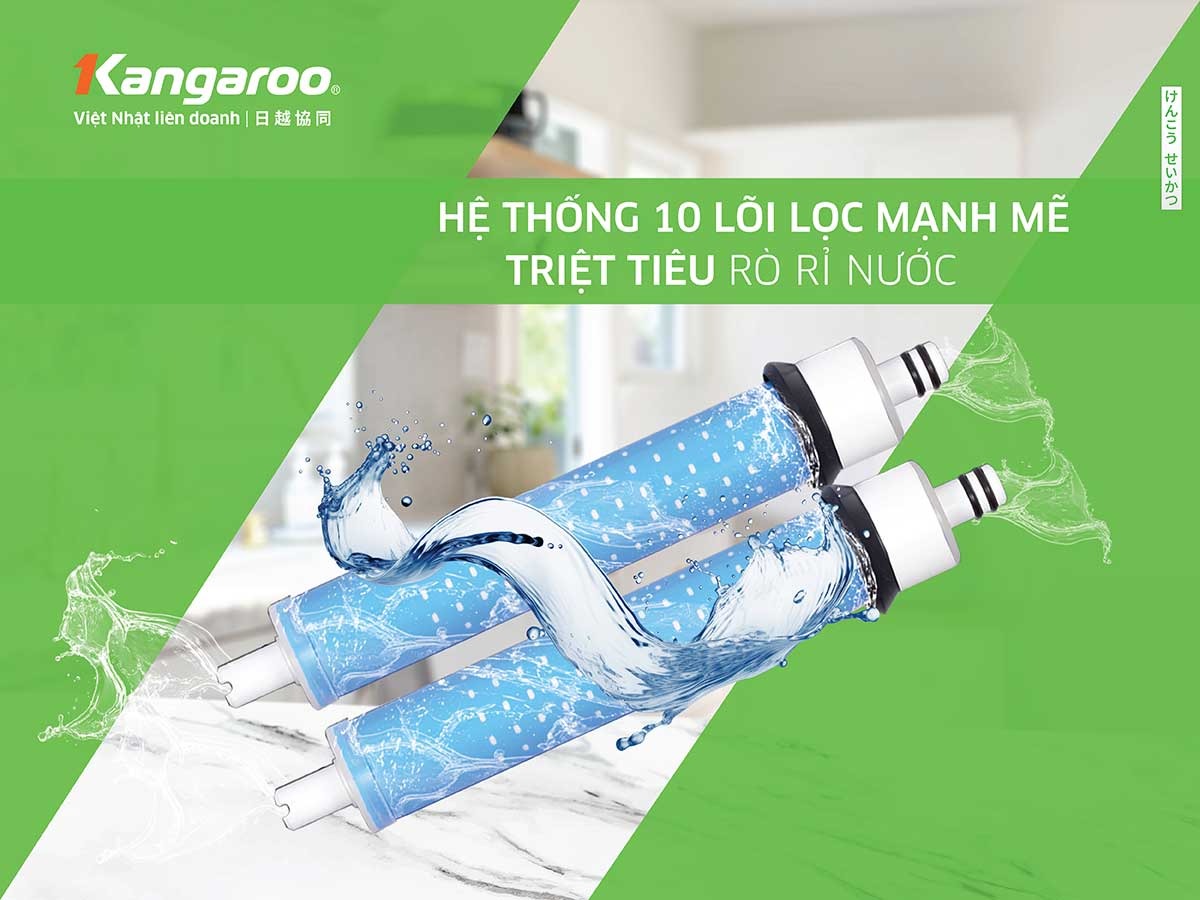 Sử dụng bộ 10 lõi cho hiệu quả lọc vượt trội