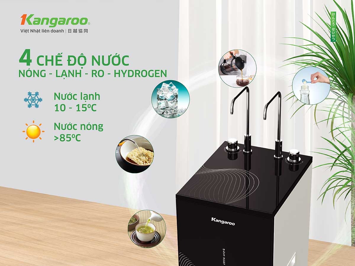 Cung cấp 4 chế độ nước phục vụ mọi nhu cầu